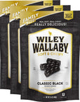 Wiley Wallaby Licorice 24 Ounce Classic Gourmet Soft  Chewy Australian Black Licorice Candy Twists 3 Pack