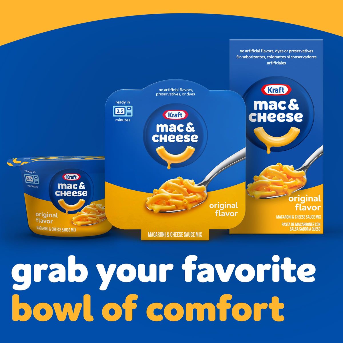 Kraft Original Macaroni and Cheese Easy Microwavable Big Bowl Dinner 35 oz Bowl