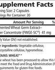 American BioSciences Metatrol Fermented Wheat Germ Extract - Immune & Mitochondria Support for Renewed Vitality & Enhanced Energy - Gluten Free - 60 Vegetarian Capsules, 41mg