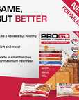 ProGo Crumble Protein Bars  Soft Extra Crumbly Peanut Butter Energy Bars  Best Paired with Water  18g Protein Low Sugar Gluten Free Low Carb Snack  Starter Pack 4Count