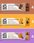 IQBAR Brain and Body Keto Protein Bars - Chocolate Lovers Variety Keto Bars - 12-Count Energy Bar Pack - Low Carb Bars - High Fiber, Gluten Free and Low Sugar Meal Replacement Bars - Vegan Snacks