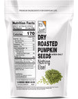 Its Just  Pumpkin Seeds Pepitas 188lb No Shell Raw Unsalted or Dry Roasted with Sea Salt Keto Friendly Snacking NonGMO Packed in USA Dry RoastedSea Salted