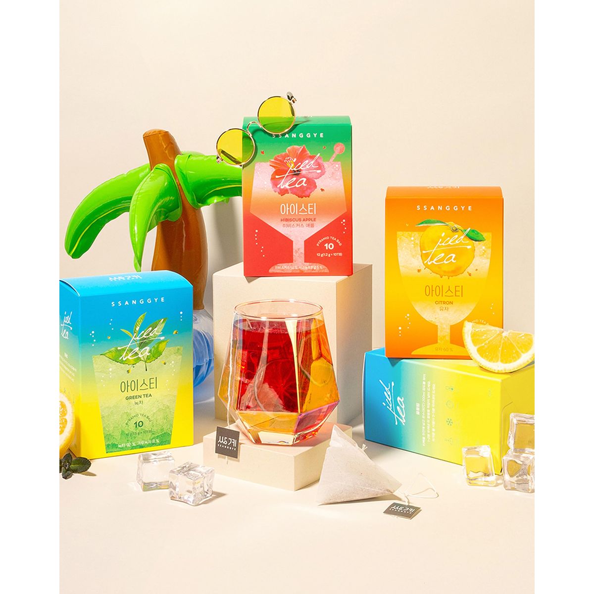 Ssanggye Iced Tea Citron 12g X 10 Tea Bags Refreshing Taste Premium Fruit Herbal Blend Tea Herbtea Aromatic Berry Water Coffee Alternative Hot  Cold Daily Drink for 4 Seasons Made in Korea