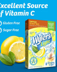 Wylers Light Singles Water Drink Mix To Go Powder Packets Lemon Iced Tea 8 Count