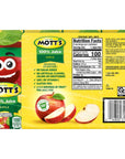 Motts 100 Original Apple Juice 675 Fl Oz Boxes 32 Count 4 Packs Of 8 2 Servings Of Fruit 100 Fruit Juice Glutenfree Caffeinefree Kosher Contains No Artificial Colors Or Sweeteners