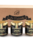 La Rustichella  Set Paté di Tartufo Nero 90g  32 Oz Paté di Tartufo Bianco 90g  32 Oz e Paté di Tartufo Porcino 90g  32 OZ  Vegano senza glutine senza colesterolo