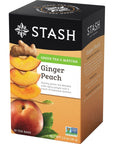 Stash Tea Green Tea Ginger Peach with Matcha 18 ct