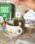 Poop Like A Champion Super Senna Tea with Peppermint 30 Bags Digestive Herbal Tea for Constipation Relief Natural Laxative Traditional Remedy