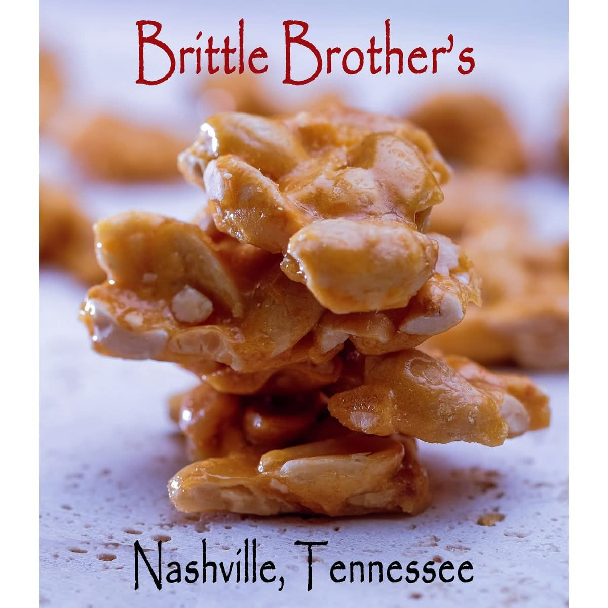 Brittle Brothers Peanut Brittle  16 oz Box  Voted 14xs more Nuts  Gift Set Cashew Pecan Bacon Corporate Christmas Mother Father Chocolate