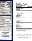 Jim Dandy Quick Grits 5 lb Bag Bundled with a JFS Recipe Card Pack of 1