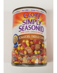 Glory Foods Sensibly Seasoned Tomatoes Okra and Corn 15 Ounce  6  Pack