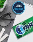 ORBIT Spearmint Sugar Free Chewing Gum 12 Packs of 14Pieces 168 Total Pieces