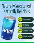 Zevia Zero Calorie Soda Nostalgic Variety Pack 12 Ounce Cans Pack of 24