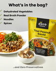 Poco Kitchen  Thai Peanut Sauté 525 oz Pack of 5 22 grams of Protein per Serving 100 Real Food No Preservatives Shelf Stable Quick Meal Ready in 10 Minutes