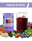 Ruvi Brain Powering Smoothies  Fruit and Vegetable Drink Mix  FreezeDried Juice Powder  Delicious Flavor Variety Packs  OntheGo Healthy Snack  CleanIngredients  Vegan  GlutenFree  NonGMO  No Additives