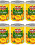 Del Monte Yellow Cling Canned Peach Halves in Heavy Syrup 29 oz Can Pack of 6