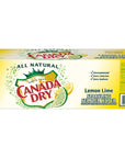 Canada Dry Lemon Lime Sparkling Seltzer Water 12 fl oz cans 12 count