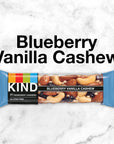 KIND Bars, Blueberry Vanilla & Cashew, Gluten Free, Low Sugar, 1.4oz, 12 Count