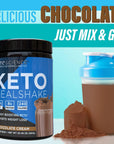 Keto Science Ketogenic Meal Shake Chocolate Dietary Supplement, Rich in MCTs and Protein, Keto and Paleo Friendly, Weight Loss, (14 servings), 20.49 Oz Packaging May Vary