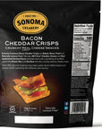 Sonoma Creamery - Cheese Crisps, Bacon Cheddar, 10 Oz (1 Count) | Savory Snack | High Protein | Low Carb | Gluten Free| Keto-Friendly