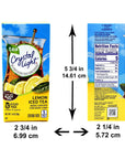 Crystal Light Iced Tea Drink Mix Natural Lemon Flavor 12quart 14ounce Packages Pack of 2