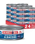 Bumble Bee Solid White Albacore Tuna in Water 5 oz Can Pack of 24  Wild Caught Tuna  29g Protein per Serving High in Omega3s  NonGMO Project Verified Gluten Free Kosher