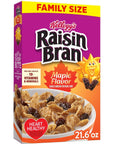 Raisin Bran Cold Breakfast Cereal Family Size Maple Flavor 216oz Box 1 Box