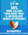 Silk ShelfStable Almond Milk Unsweetened Vanilla DairyFree Vegan NonGMO Project Verified 1 Quart Pack of 6