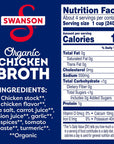 Swanson 100% Natural Organic Chicken Broth, 32 oz Carton (Pack of 12)