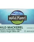 Wild Planet Mackerel Wild Fillets Olive Oil 44 Ounce