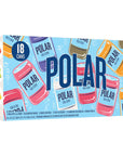 Polar Seltzer Water Sampler Variety Pack 12 fl oz cans 18 pack