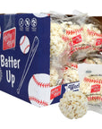 Kathy Kaye Individually Wrapped Popcorn Balls Bulk Baseball Themed Party Favors Gluten Free Snacks 18 Count