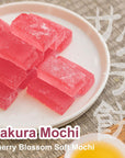 GRELIM Japanese Sakura Mochi Candy 113Oz Traditional Cherry Blossom Rice Cakes Individually Wrapped No Artificial Colors and Preservatives 320g