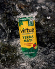 Virtue Yerba Mate Strawberry  Lime  Natural Energy Drink  Sugar Free Zero Calories 84 oz Pack of 12