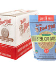 Bobs Red Mill Gluten Free Organic Steel Cut Oats 24 Ounce Pack of 4