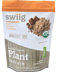 swiig Organic Chocolate Ancient Grains Plant Protein, Vegan, Gluten Free, No GMO, No Artificial Flavors, Colors or Sweeteners, No Fillers, No Hormones, 2.48 lb Bag