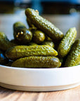 Organic Cornichons Pickles  123 OZ  348 G  Sweet  Sour Dill Gherkins With Mustard Seeds