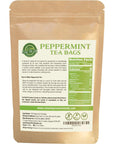 Eat Well Peppermint Tea Bags 100 bags Bulk Size 67 oz 100 Natural Peppermint Leaves Tea Tea for Home or Office Herbal Tea Bags Herbal Tea Gift 100 Herb Tea Bags in ReSealable Pack