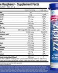 Zipfizz Energy Drink Mix, Electrolyte Hydration Powder with B12 and Multi Vitamin, Blueberry Raspberry (20 Pack)