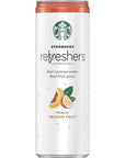 Starbucks RTD Energy Drink, Refreshers - 12oz Sleek Cans (12 Pack)