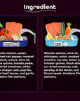 Freshé Canned Salmon Variety Pack 4 Pack  Mediterranean Style Atlantic Salmon in Olive Oil with Lemon  Sustainably Farmed Tinned Fish 425oz Cans