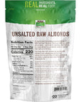 NOW Foods Almonds Raw and Unsalted Source of Protein Grown in the USA 16Ounce Packaging May Vary