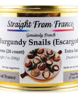 Straight from France French Helix Pomatia Wild Burgundy Canned Escargots Snails 2 Dozens