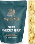 One in a Mill Whole Chickpea Flour | 2 LB Resealable Bag | Premium Pre-Sifted Garbanzo Bean Flour for Pancakes, Waffles | Use as a Thickener for Soup & Gravy | High in Portion, Vegan, Non-GMO & Kosher