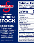 Swanson 100% Natural Unsalted Chicken Stock, 32 Oz Carton (Pack of 12)