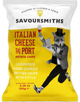 SAVOURSMITHS Hand Cooked Potato Chips, Italian Cheese & Port, 5.29 Oz, Gluten Free, Non Gmo, All Natural, 4Count