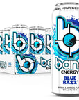 Bang Energy Blue Razz SugarFree Energy Drink 16Ounce Pack of 12