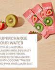 Cure Hydration  PlantBased Electrolyte Drink Mix  No Added Sugar  Dehydration Relief Powder Made with Coconut Water  NonGMO  Vegan  Gluten Free  Bulk Jar 28 Servings  Strawberry Kiwi