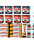 Nutella Variety Pack Hazelnut Spread with Pretzel Sticks Breadsticks Crispy Wafers and Cocoa Mini Cups  21 Count  Sophley Gift Surprise