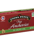 Crown Prince Flat Anchovies in Olive Oil 2 oz